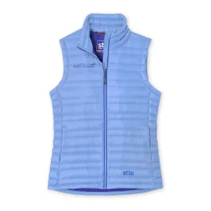 Stio MTS Logo Women's Pinion Down Vest Chicory Flower