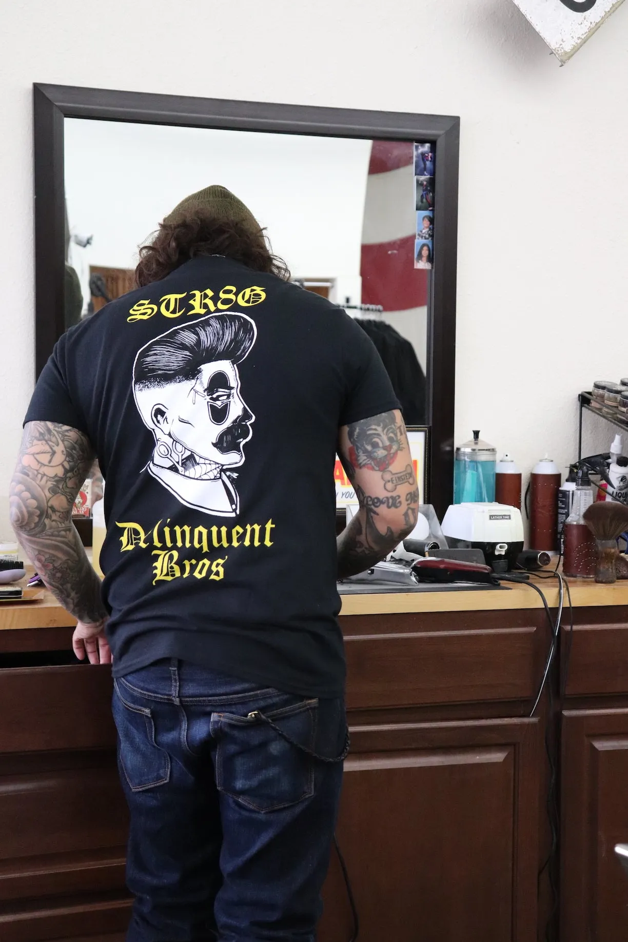 STR8G Tee in Black