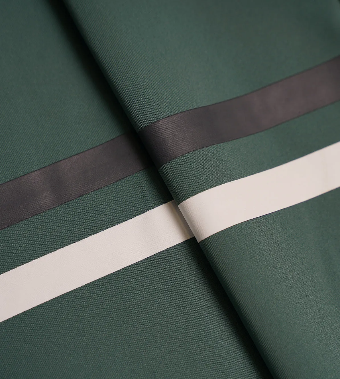 STRIPE PERFORMANCE LONG SLEEVE POLO - SAGE