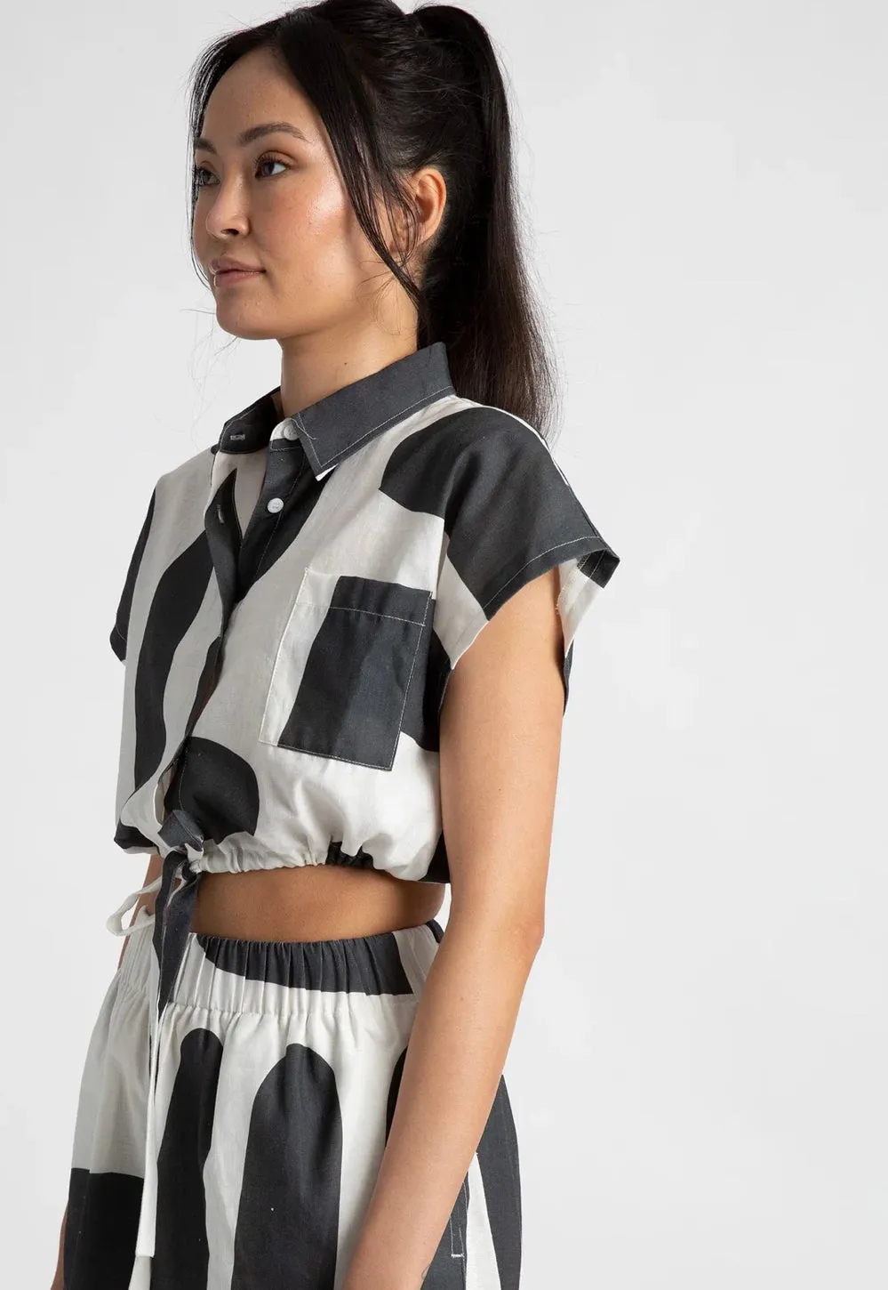 Summi Summi - Cropped structured shirt