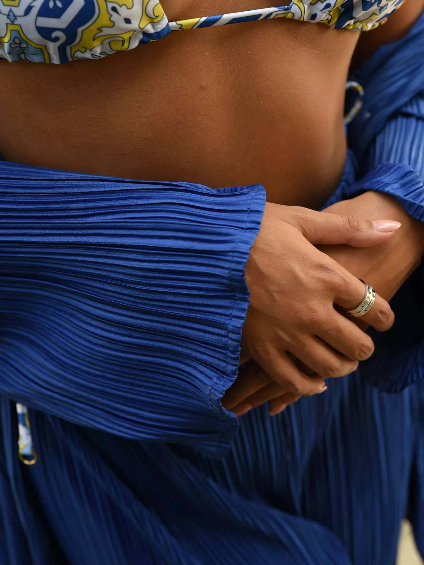 SUNDAZE - Pleated Pants • Royal Blue