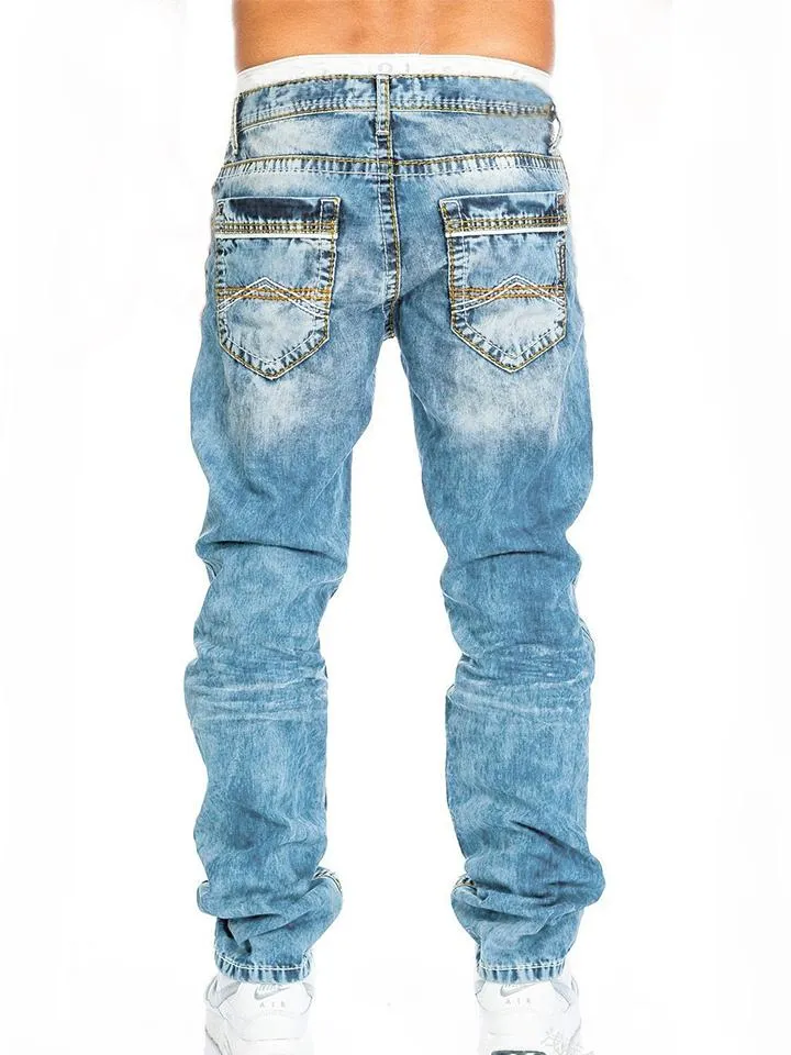 Super Cool Mens Hip-Hop Straight Jeans