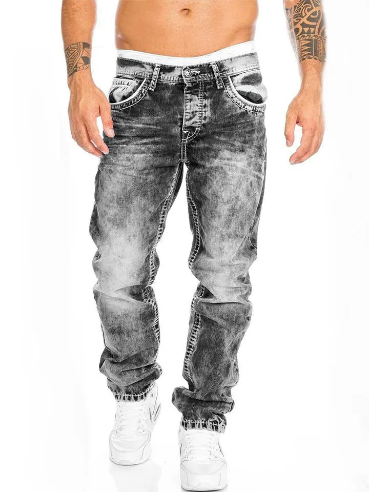Super Cool Mens Hip-Hop Straight Jeans