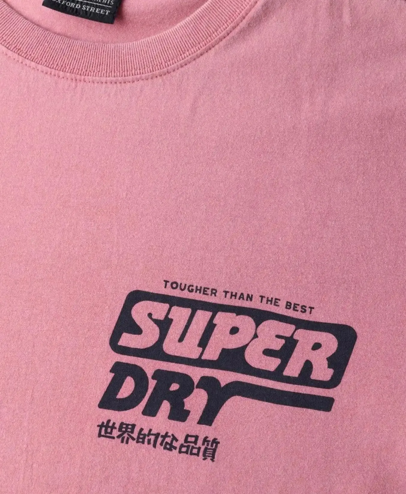 Superdry Mens Mesa Trade Tools Loose Fit T-Shirt Rose Pink