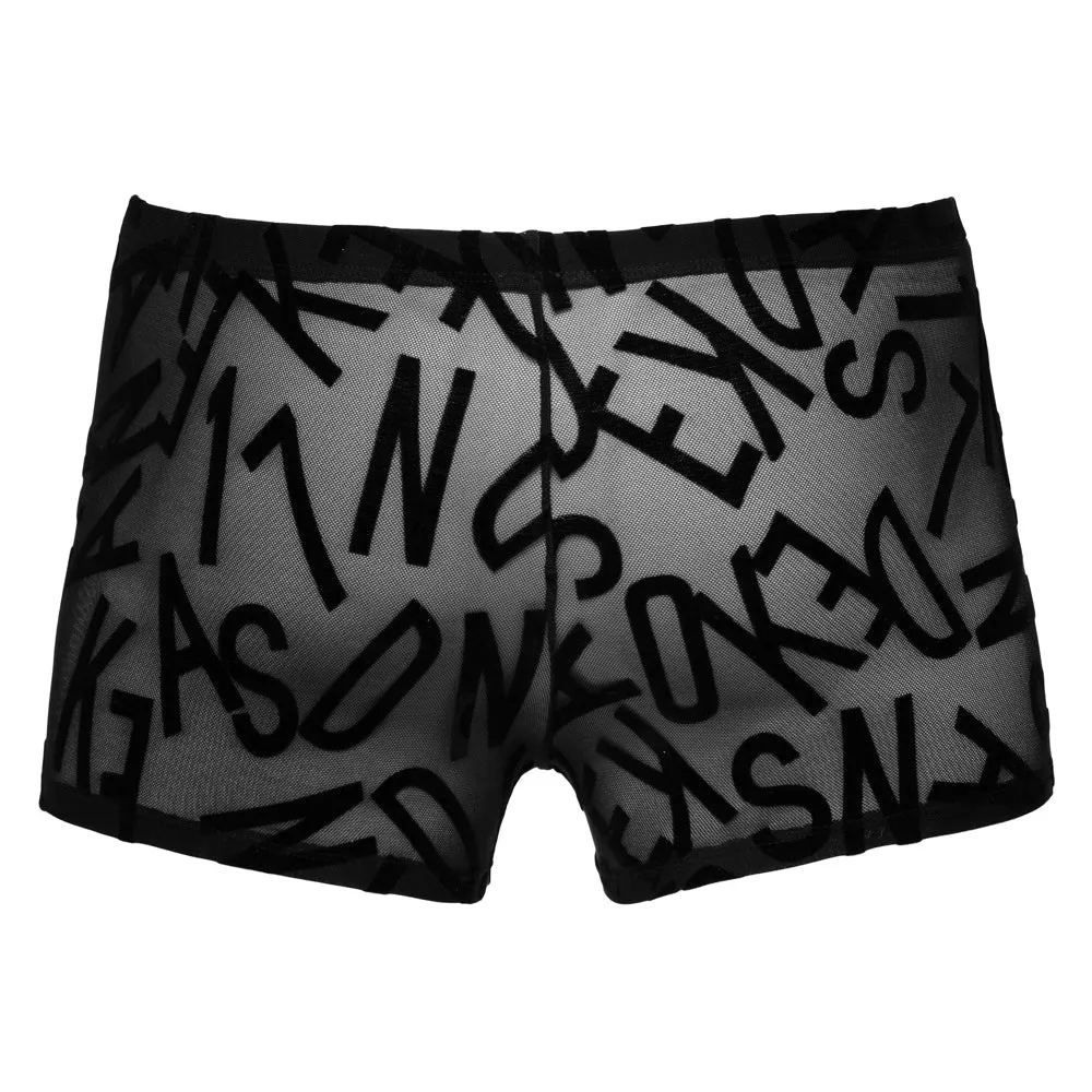 Svenjoyment Alphabet Print Shorts