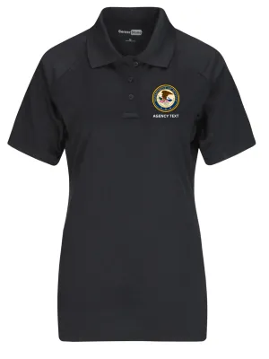 TACTICAL Department of Justice Polo- Women's Short Sleeve