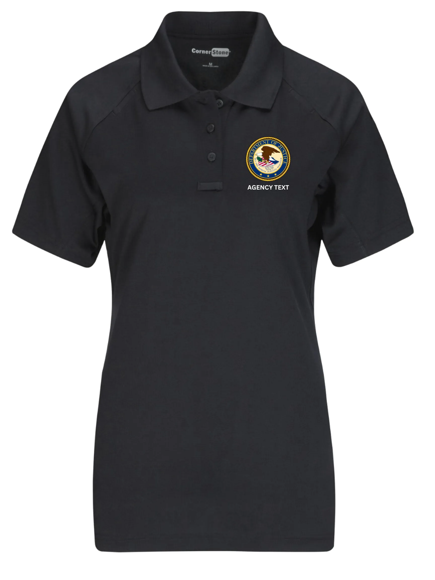 TACTICAL Department of Justice Polo- Women's Short Sleeve