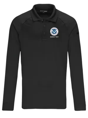 TACTICAL Dept of Homeland Security Polo- Men's Long Sleeve