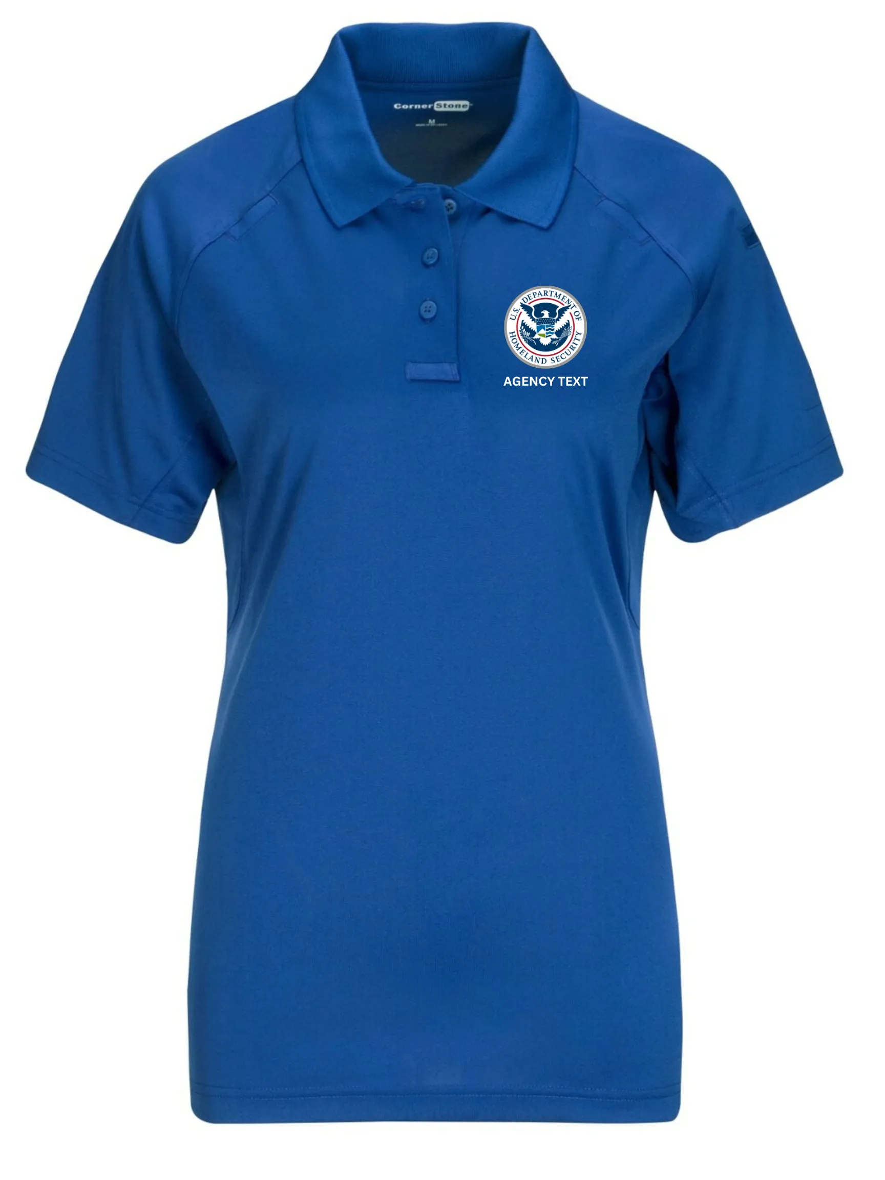 TACTICAL Dept of Homeland Security Polo- Women's Short Sleeve