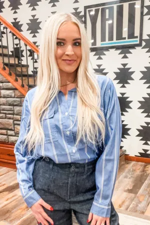 Talma Striped Button Down Shirt