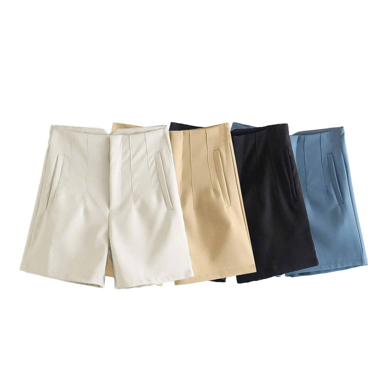Temperament Simple High Waist Casual Shorts Women