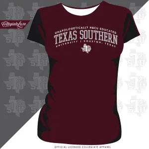 Texas Southern | Educated Maroon Ladies Tees (**)