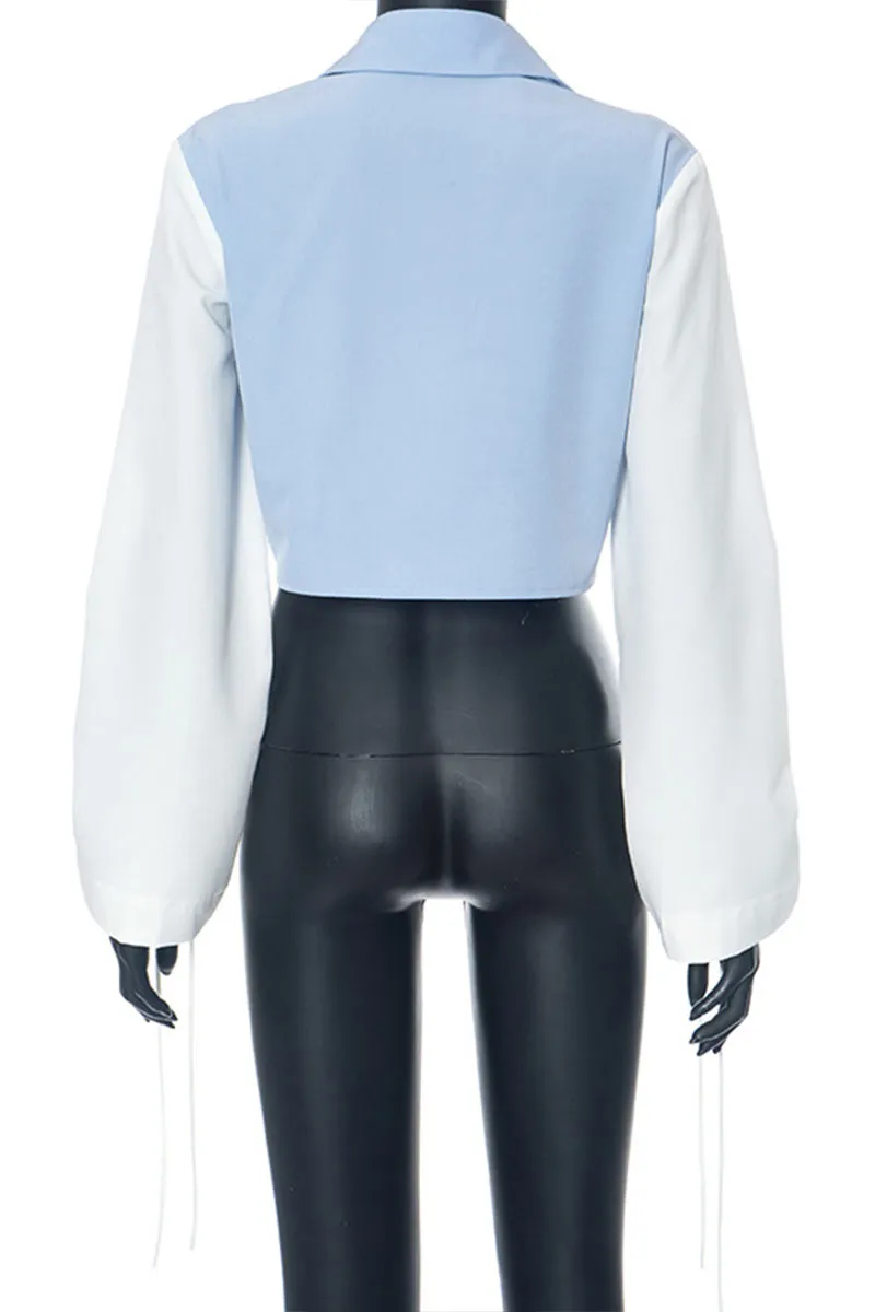 TF849 Cropped T-Shirt Strawstring Top