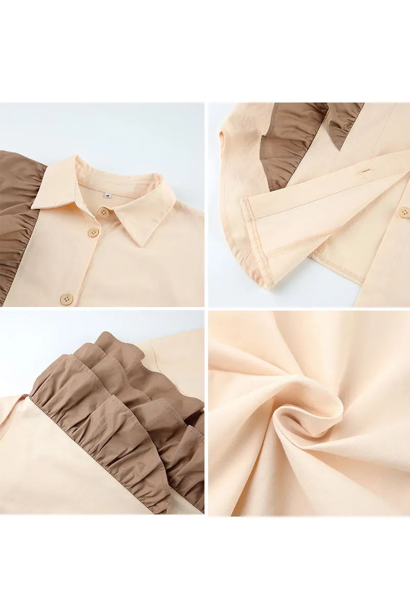 TH0172 Ruffles Blouse Shirt