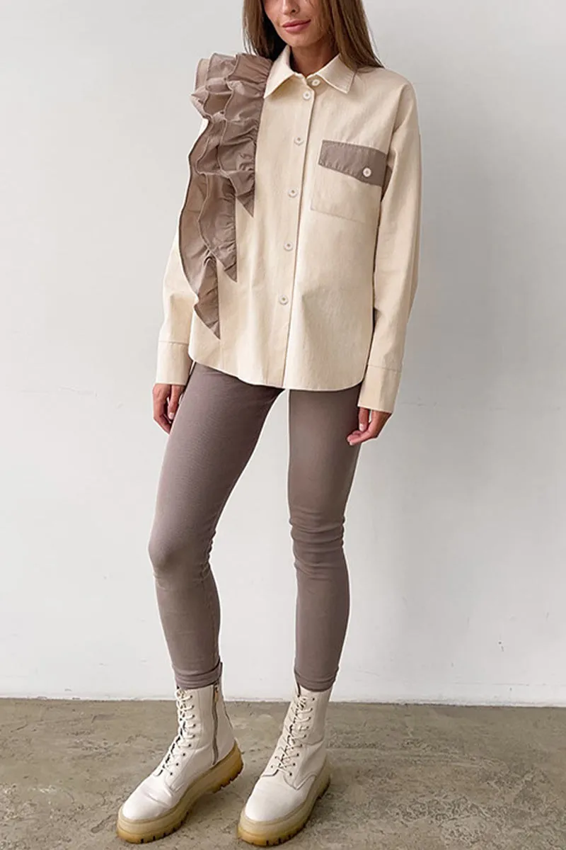TH0172 Ruffles Blouse Shirt