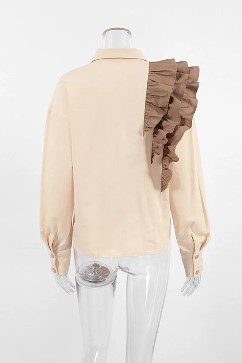 TH0172 Ruffles Blouse Shirt