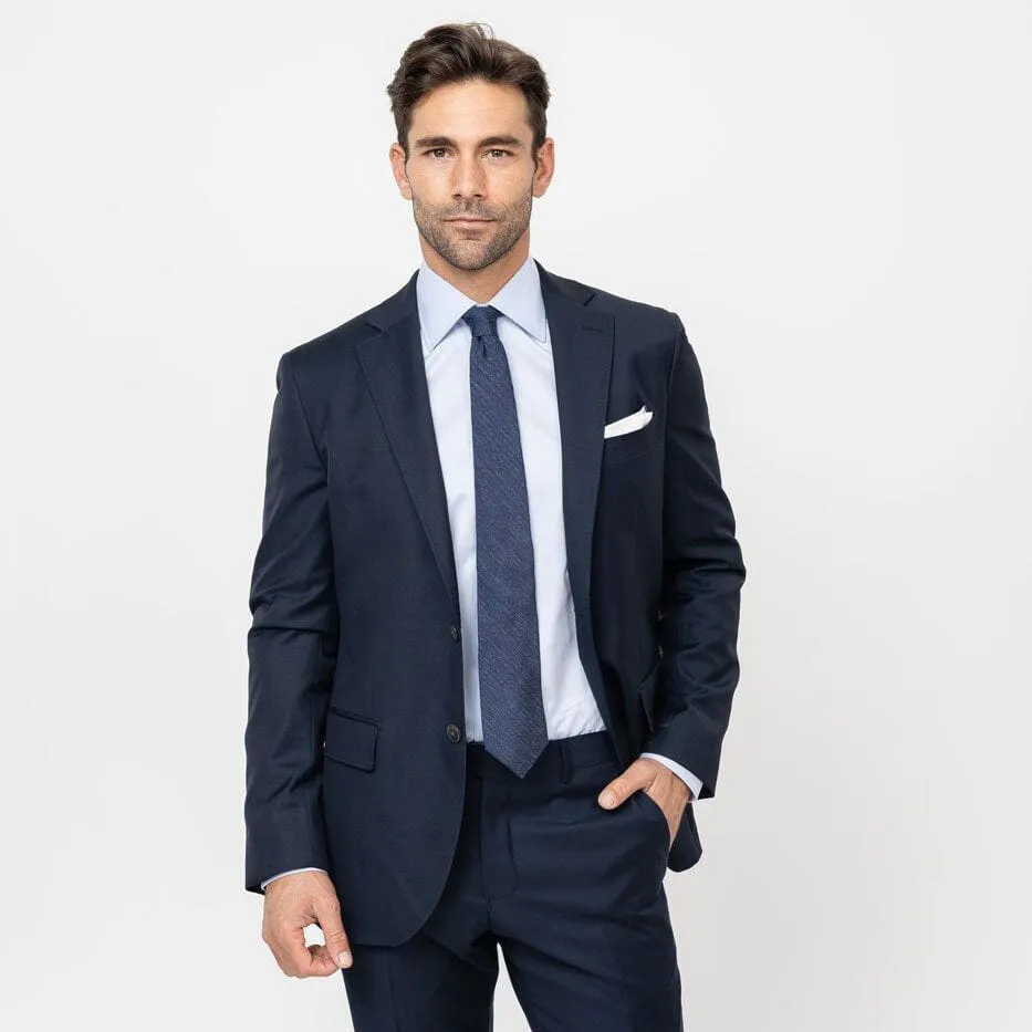 The Blue Fine Twill Mid-Spread Dress Shirt