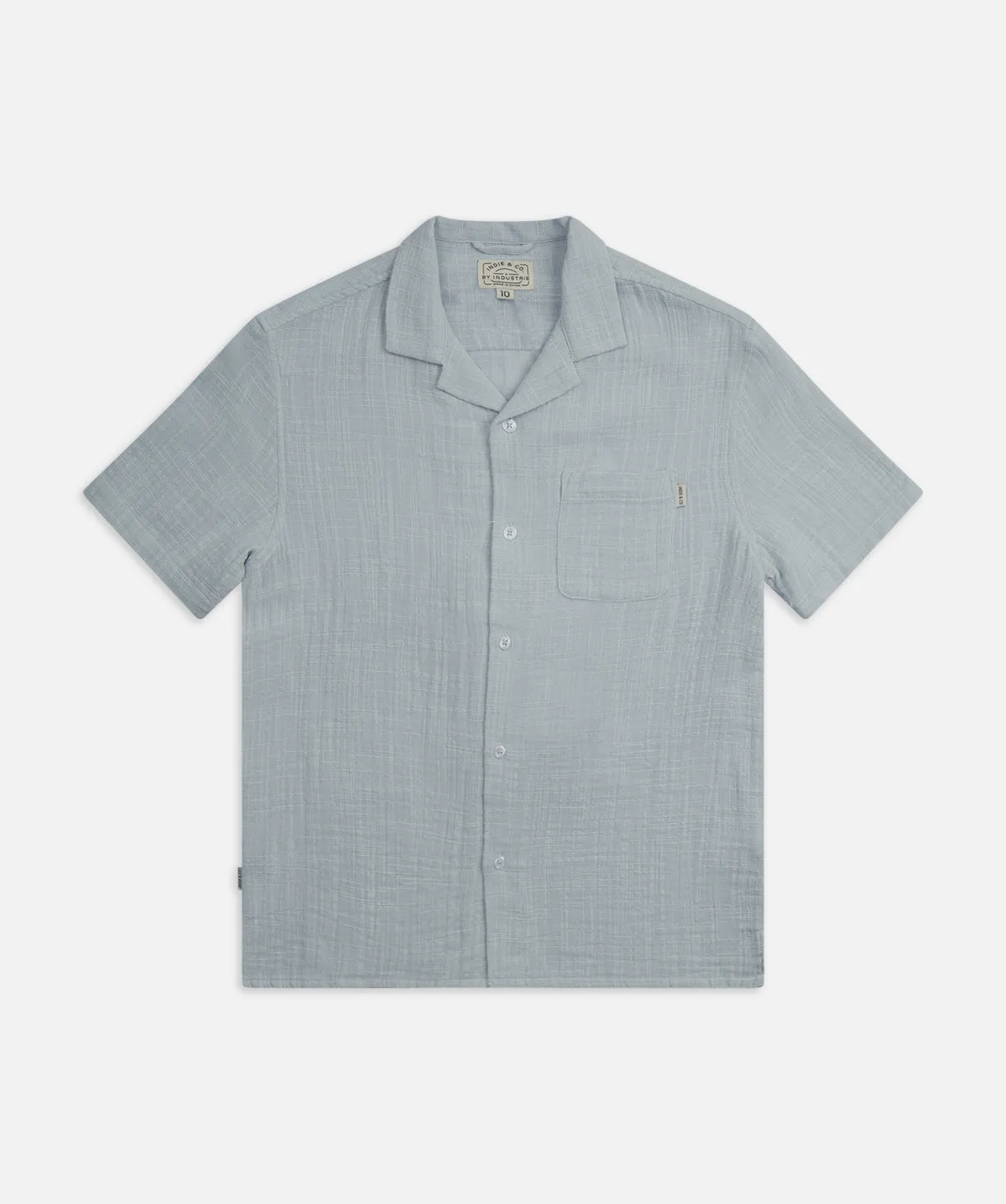 The Indie Seguro S/s Shirt - Silver Blue