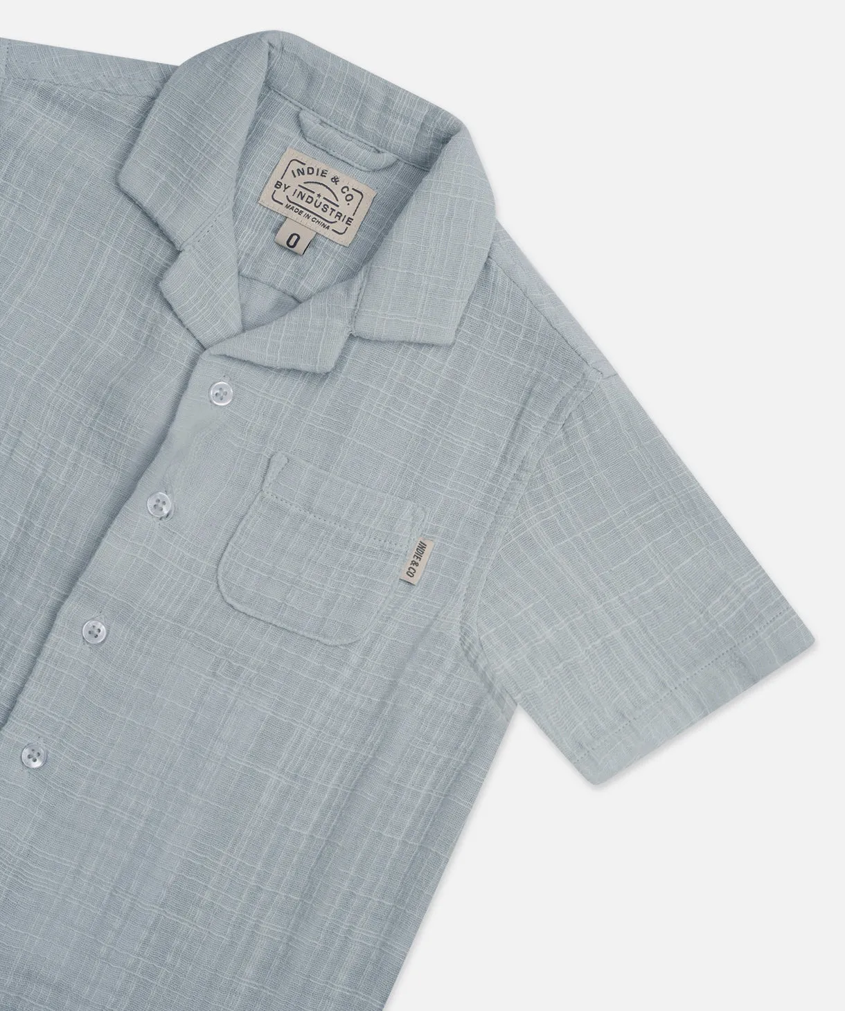 The Indie Seguro S/s Shirt - Silver Blue