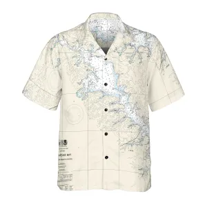 The Severn, Magothy and Round Bay Coconut Button Camp Shirt