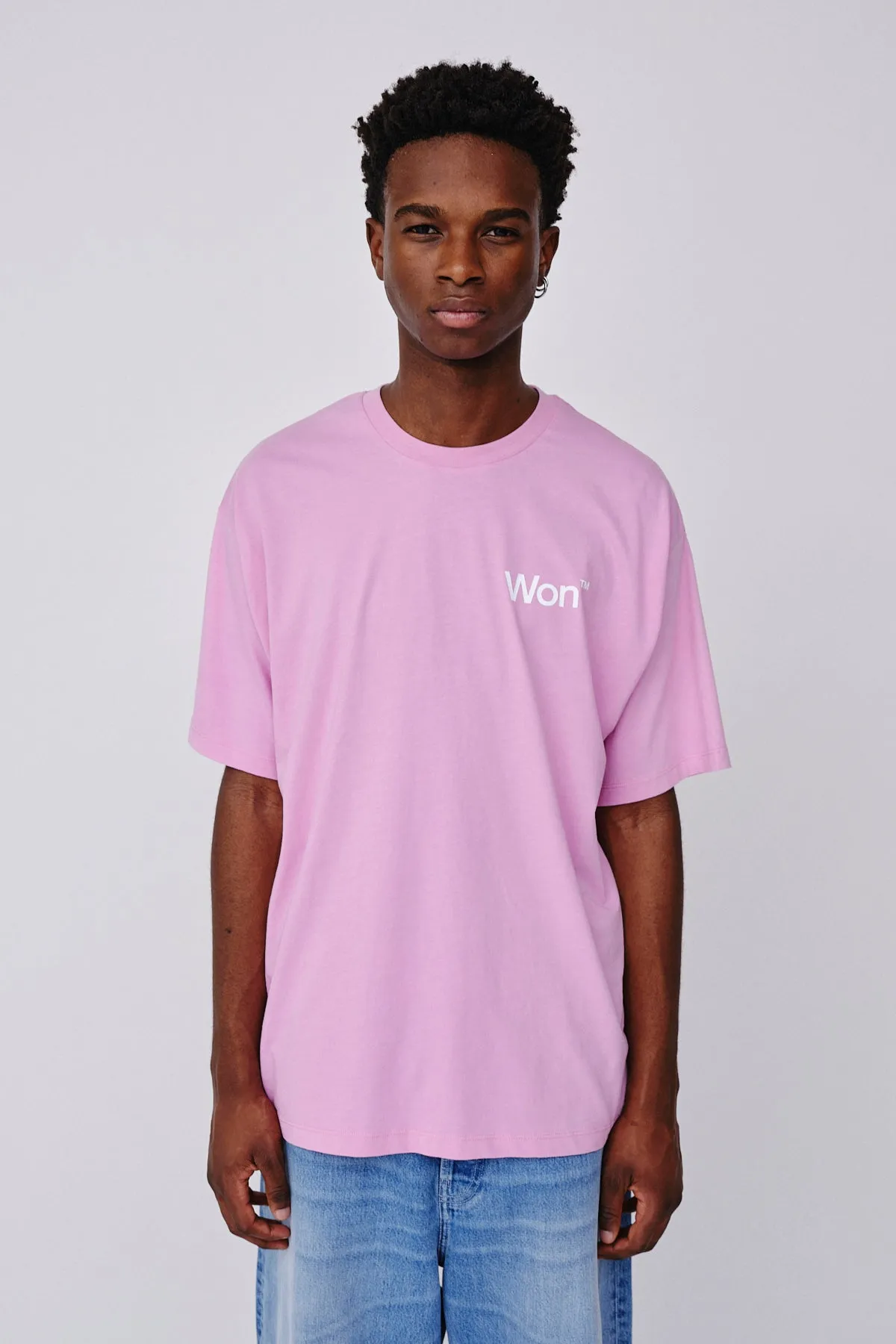 The Staff Tee logo M - Fuchsia Pink