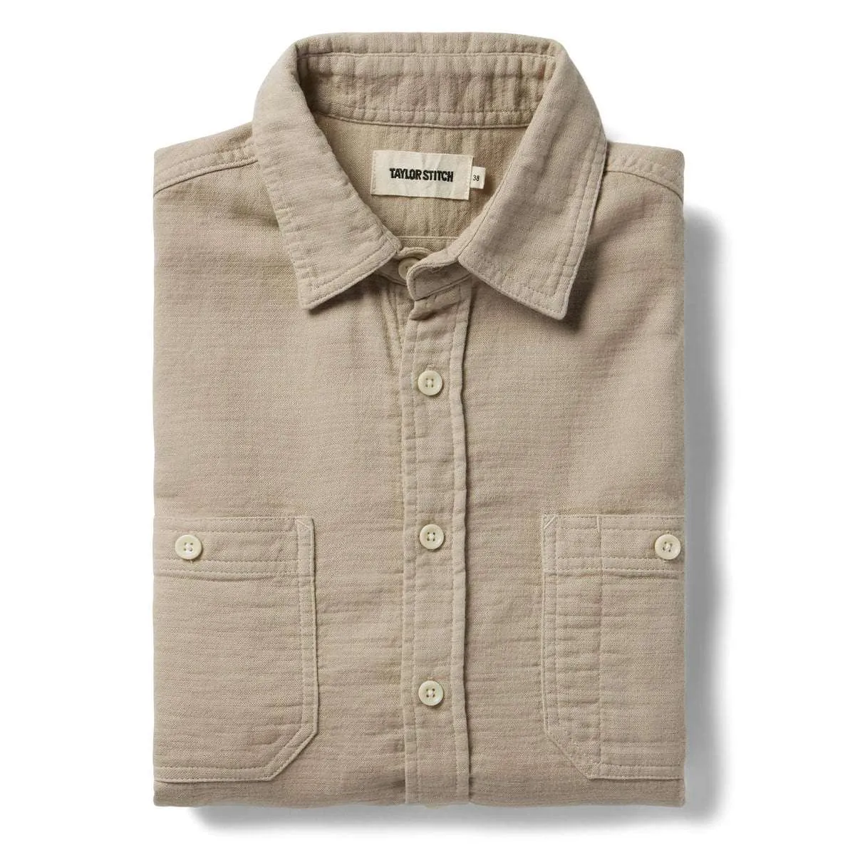 The Utility Shirt | Stone Double Cloth