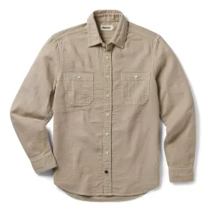 The Utility Shirt | Stone Double Cloth