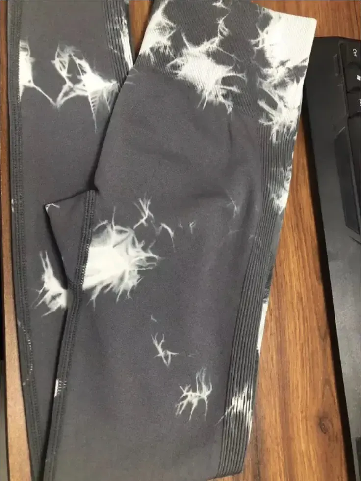 Tie-dye Printed High Waist Hip Fitness Pants