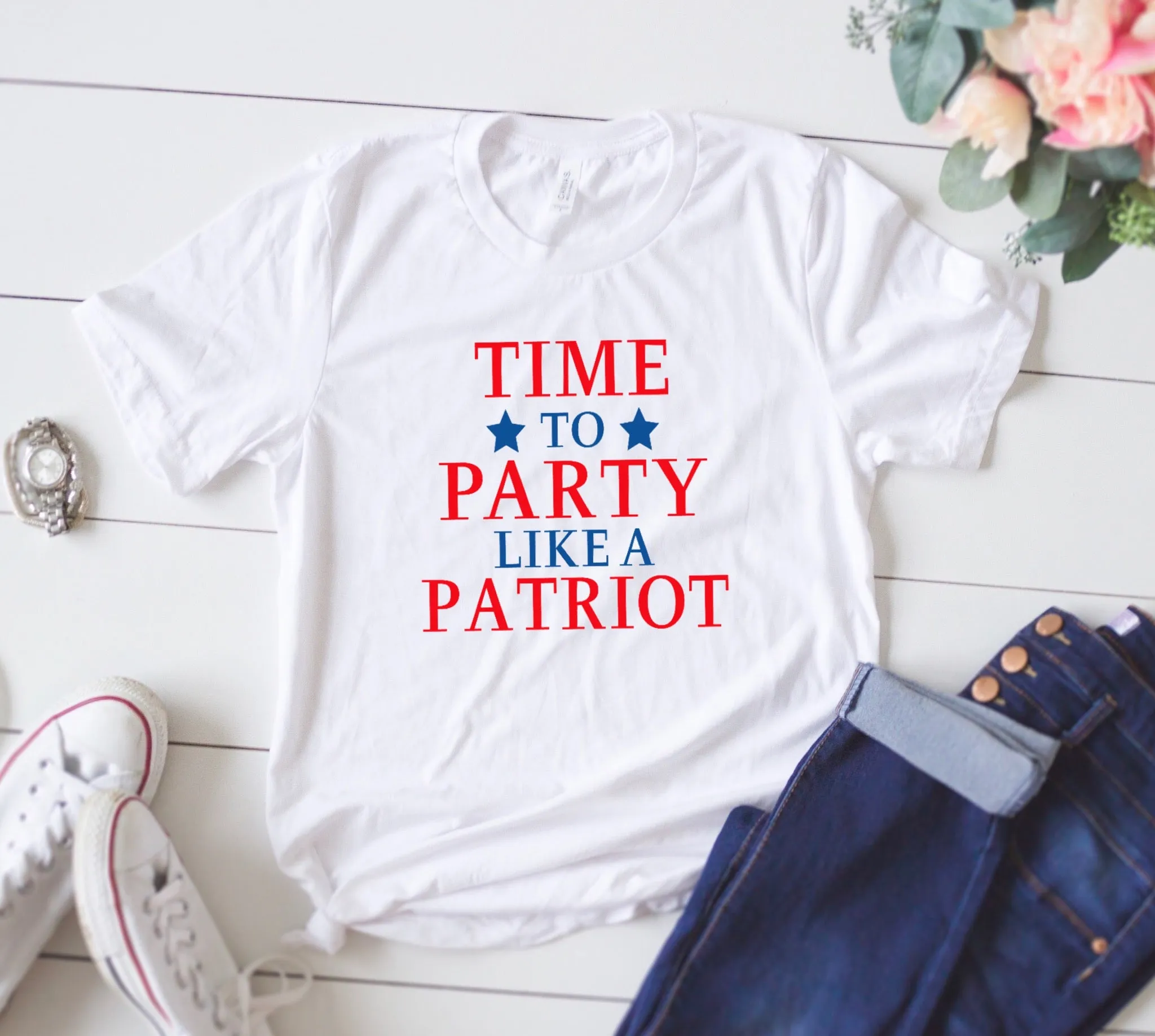 Time to Party like a Patriot T-shirt | Southern Sugar Studio