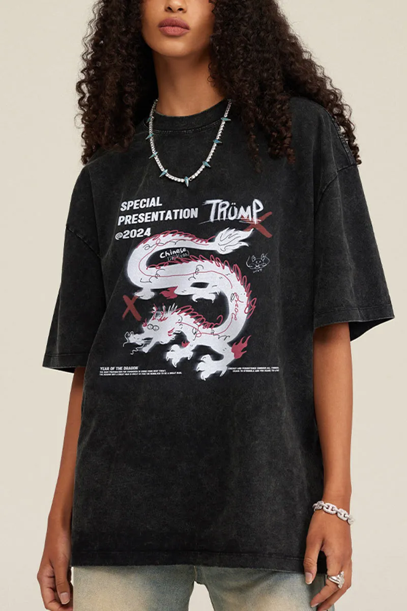 TK0451 Dragon Graphic Tee
