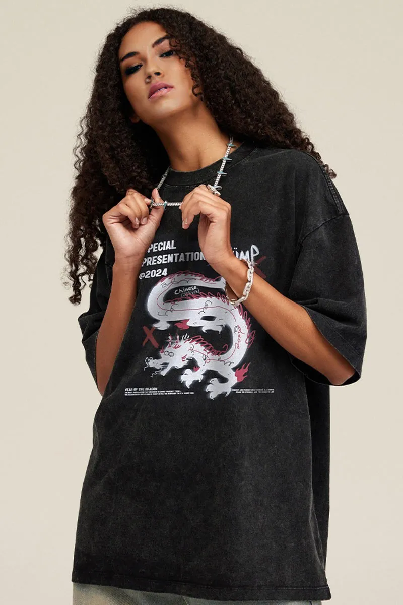 TK0451 Dragon Graphic Tee