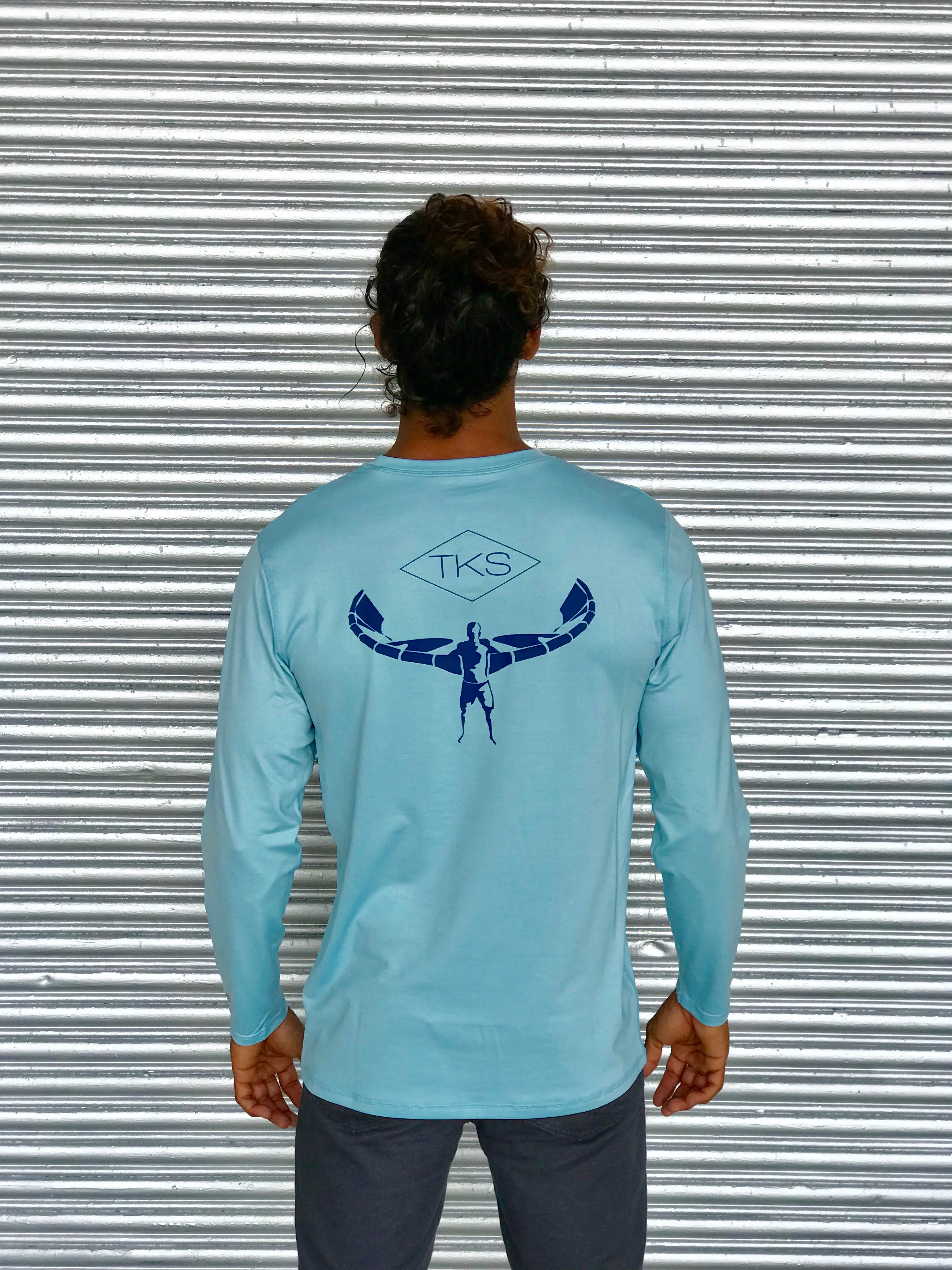 TKS Hybrid Pro Sunshirt - Light Blue LS