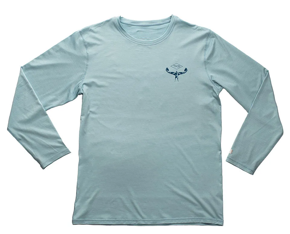 TKS Hybrid Pro Sunshirt - Light Blue LS