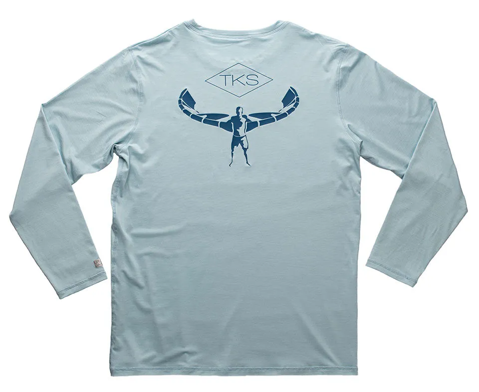 TKS Hybrid Pro Sunshirt - Light Blue LS