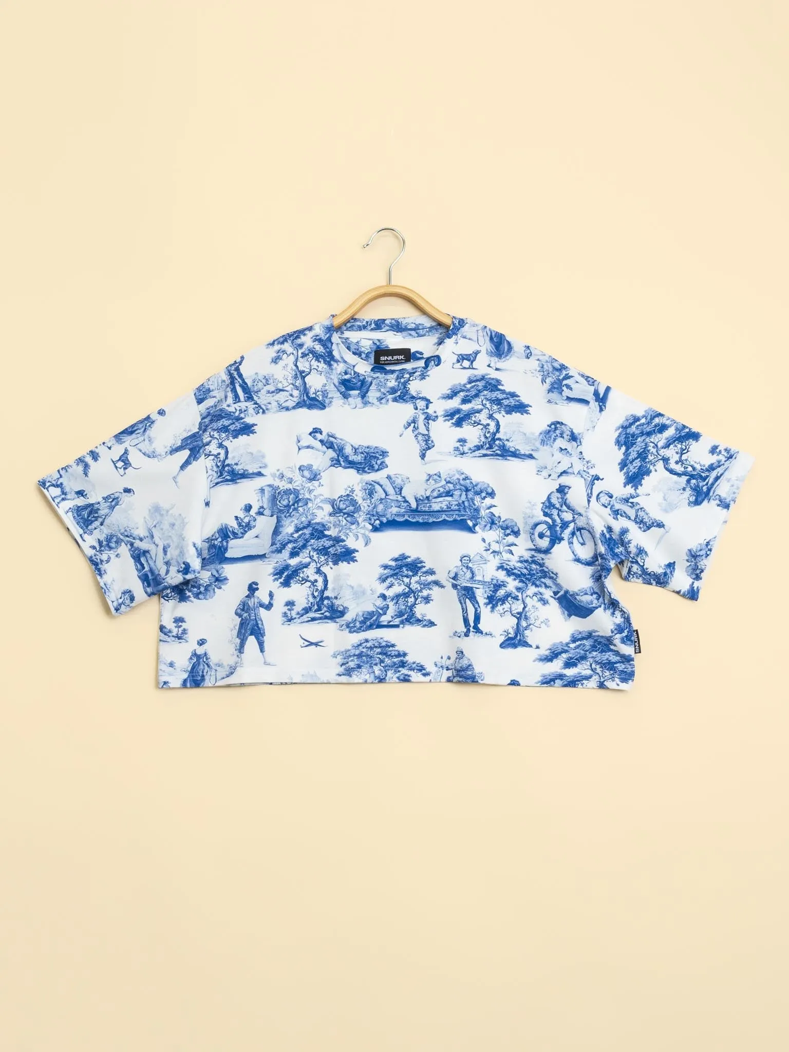 Toile De Modern Joy Cropped T-shirt Dames