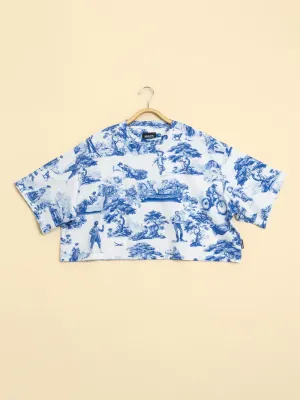 Toile De Modern Joy Cropped T-shirt Dames