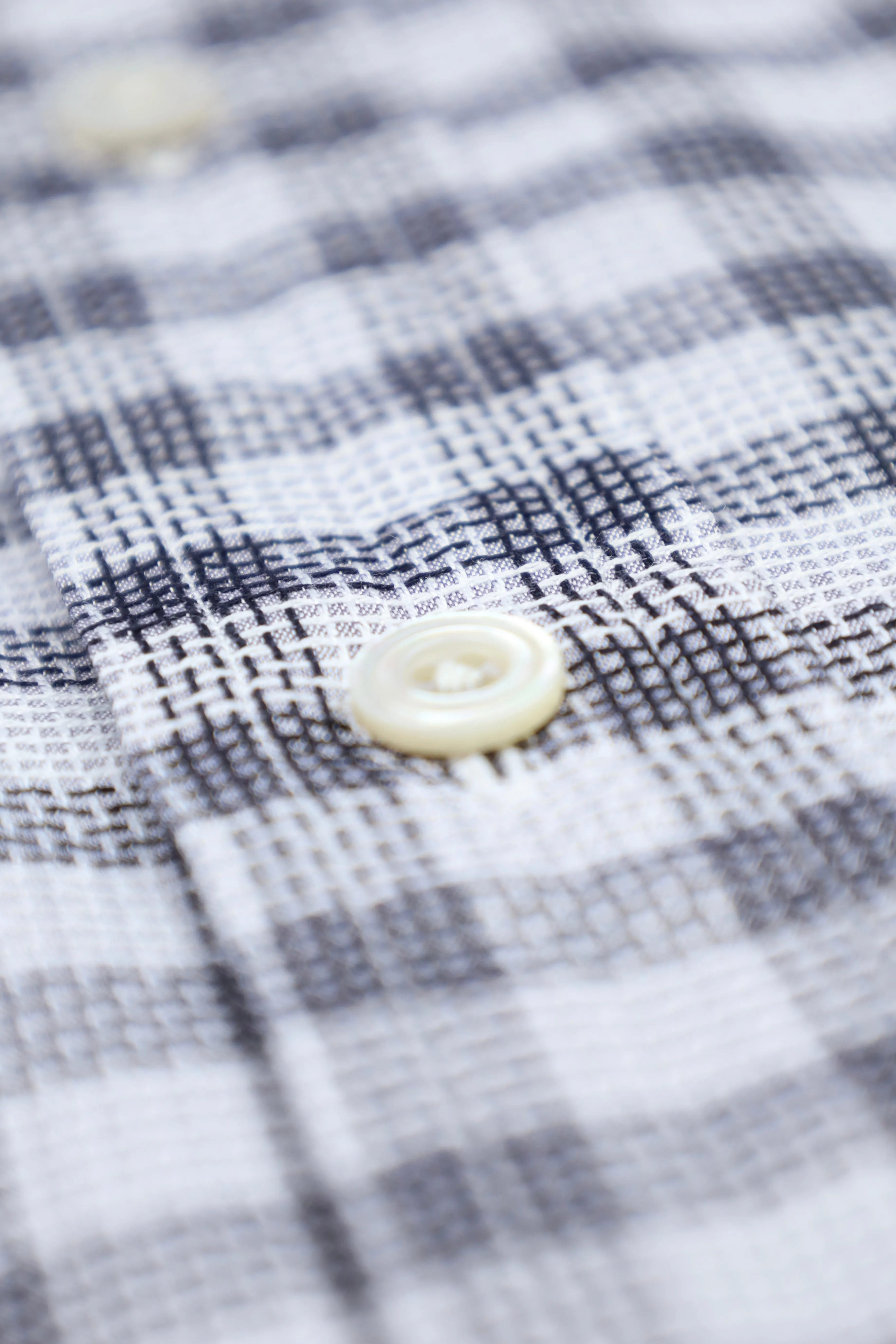 Tom Ford Grey Plain-Weave Check Shirt