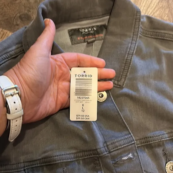 Torrid Denim Jacket sz 0 NWT