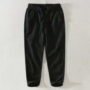 Trendy Loose Cotton and Linen Drawstring Pants: Youthful Style with Comfort
