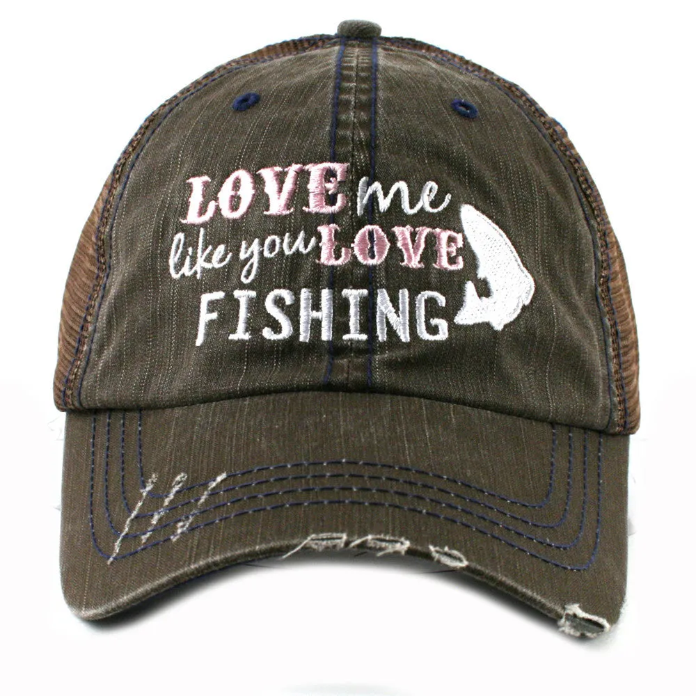 Tshirts, tank, long sleeve and hats {Love me like you love fishing} Camoflauge greens. Fish.