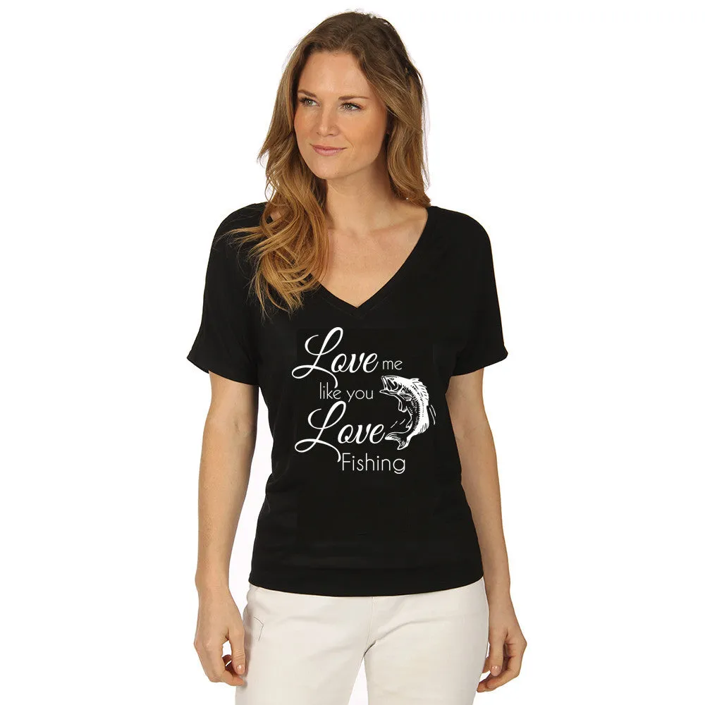 Tshirts, tank, long sleeve and hats {Love me like you love fishing} Camoflauge greens. Fish.