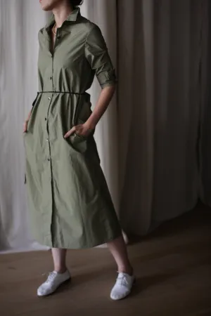 Typewriter Shirtdress | Olive
