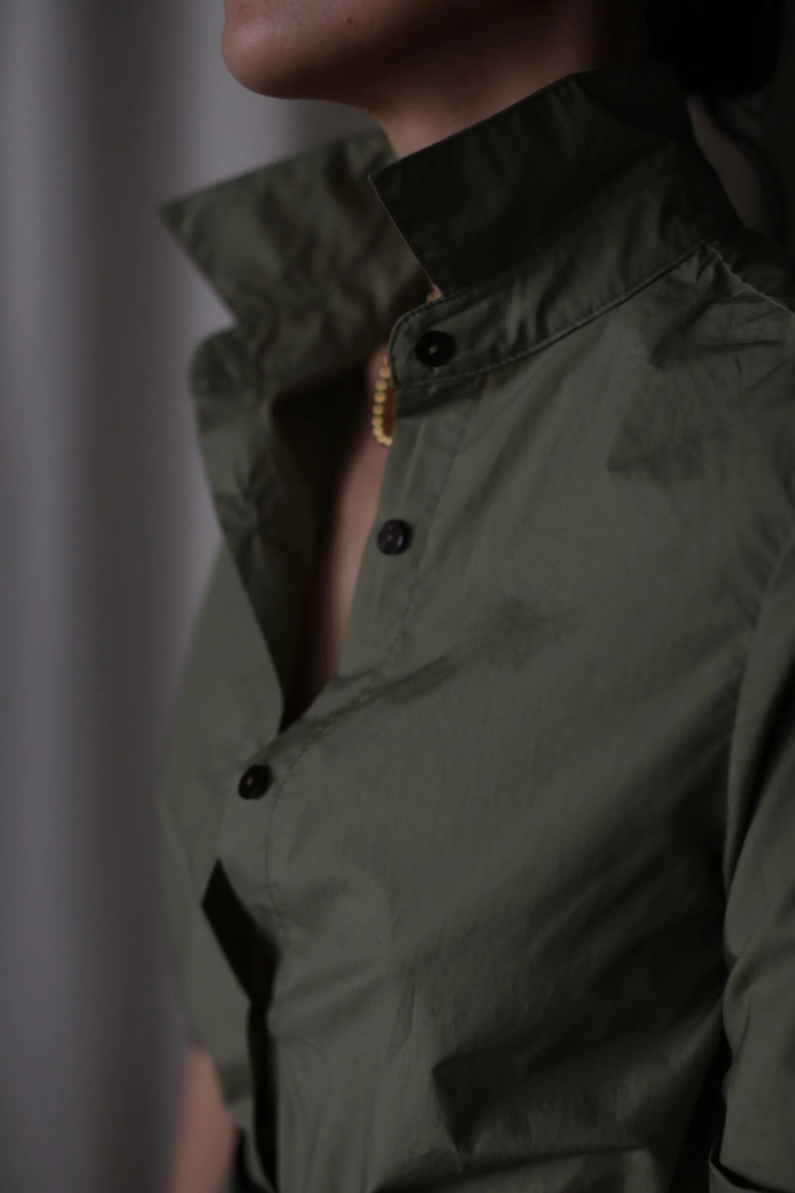 Typewriter Shirtdress | Olive
