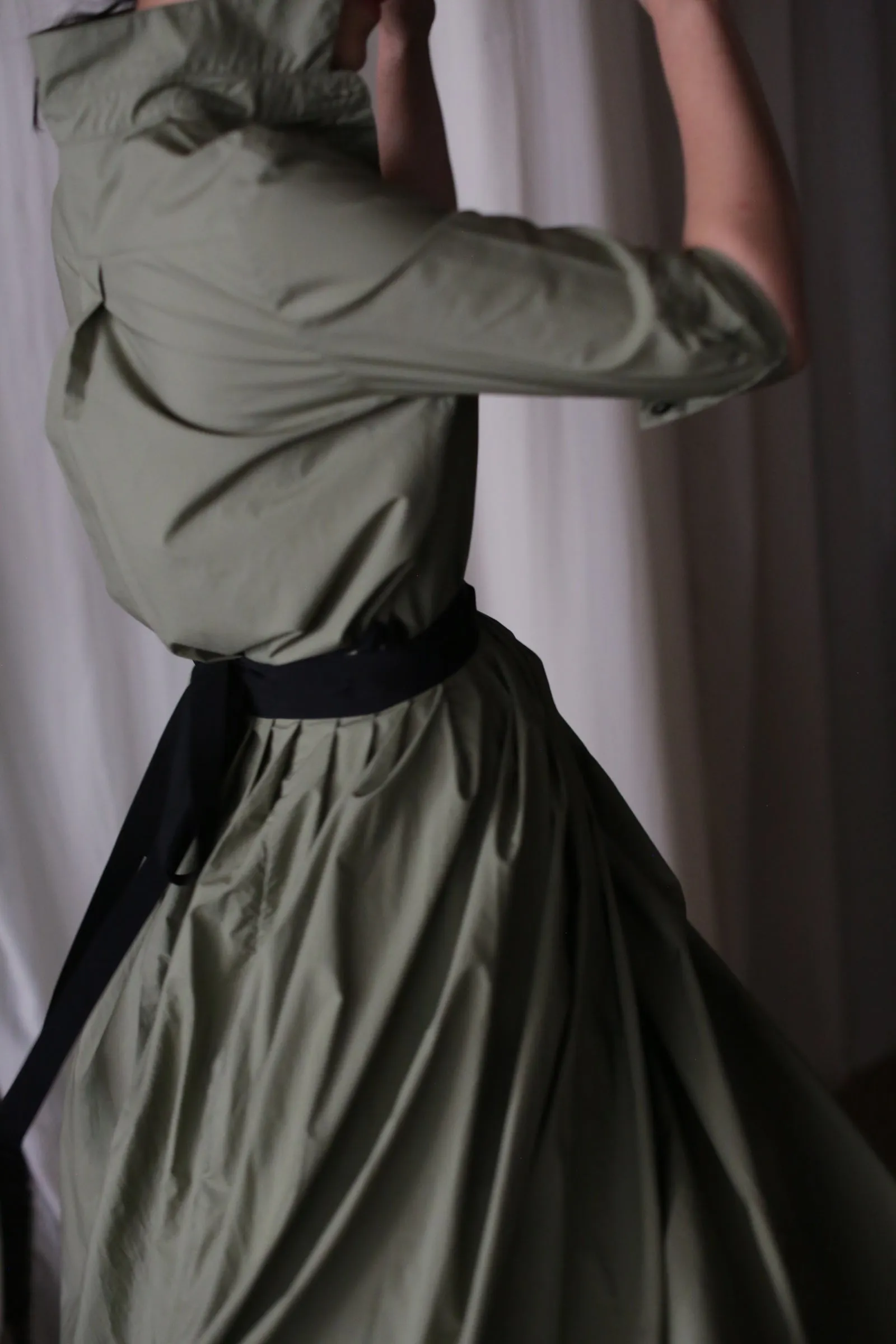 Typewriter Shirtdress | Olive