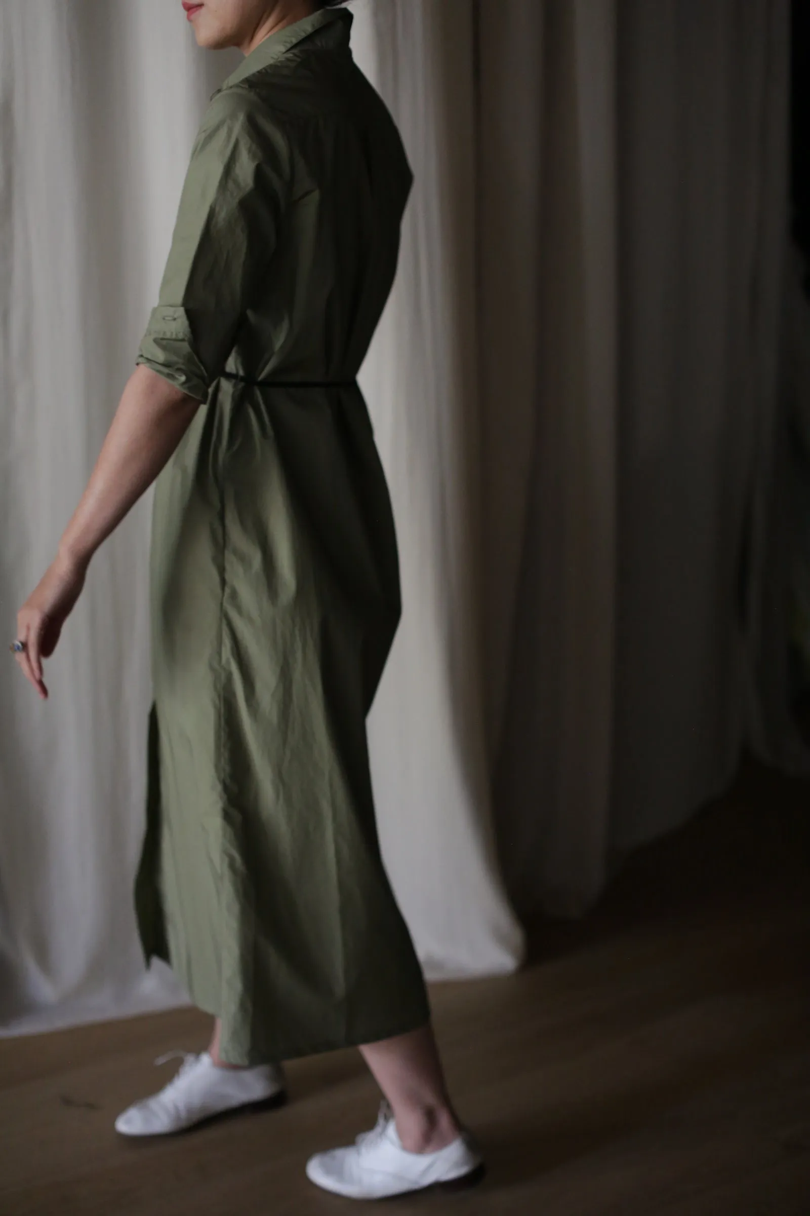 Typewriter Shirtdress | Olive