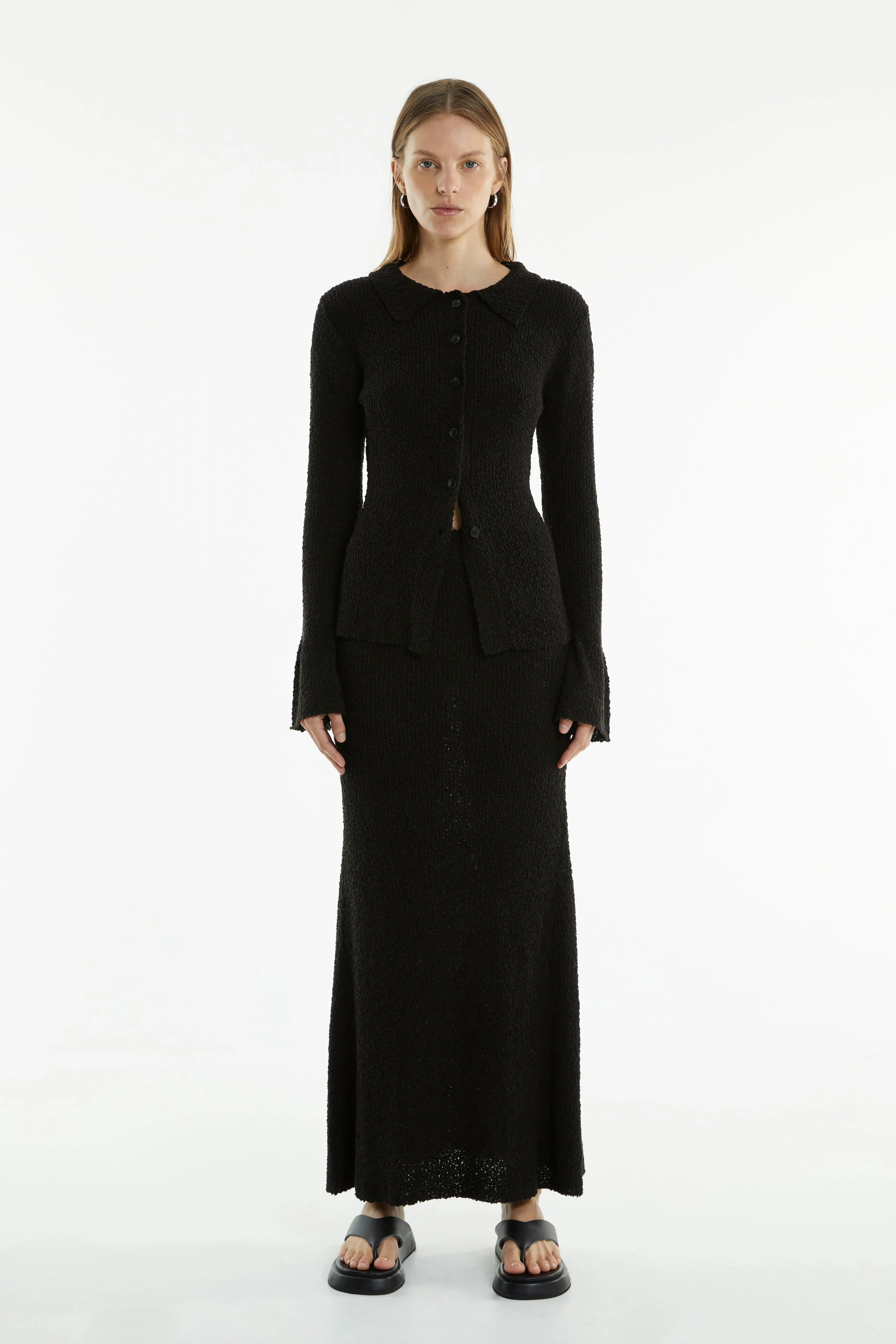 UNBOUND KNIT SHIRT | BLACK