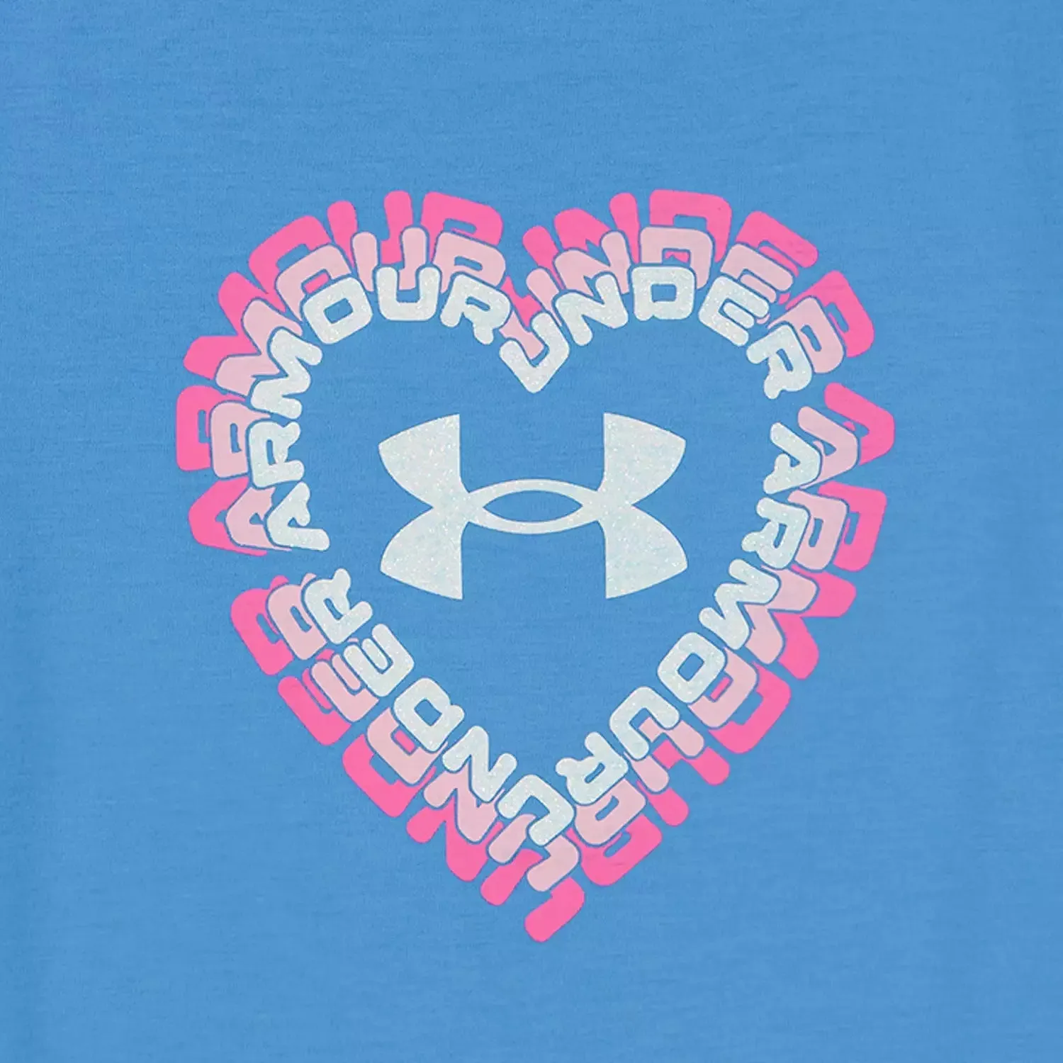 Under Armour Girl UA Heart Logo Graphic Tee & Space Dye Skort Set