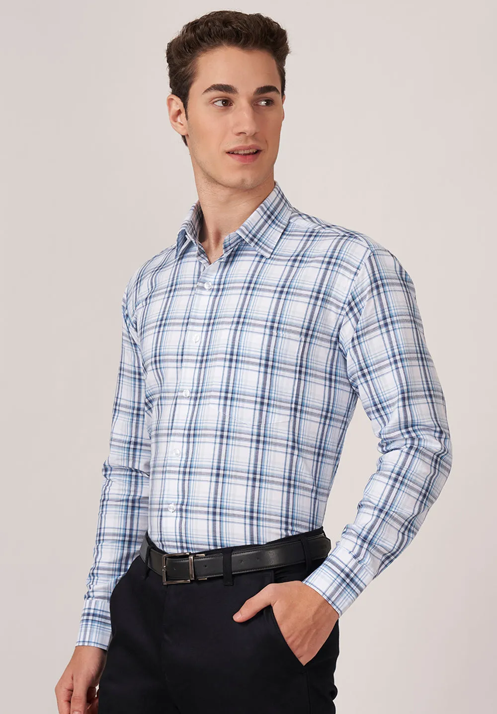 Urban Twist Pure Cotton Formal- Regular Fit  Shirt- 49158