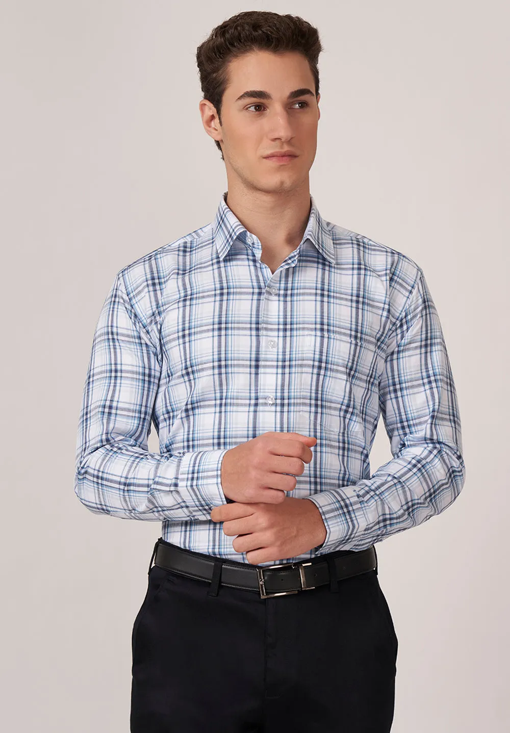 Urban Twist Pure Cotton Formal- Regular Fit  Shirt- 49158