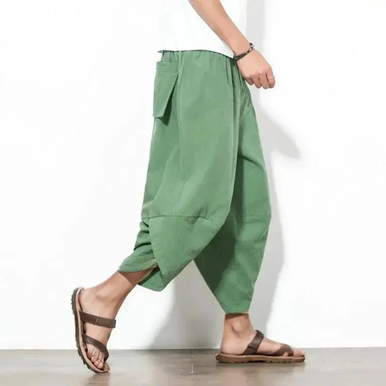 UrbanStyle Sommerkomfort: Herren Leinen Shorts